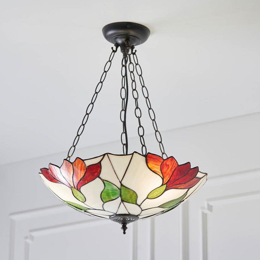 Endon 70946 - Kattokruunu ketjussa BOTANICA 3xE27/60W/230V halkaisija 45 cm