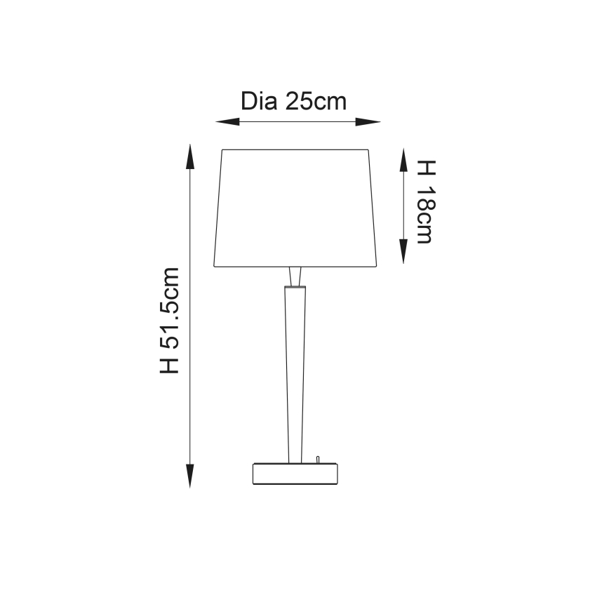 Endon 72175 - Pöytävalaisin USB-portilla SYON 1xE14/40W/230V kiiltävä kromi/beige