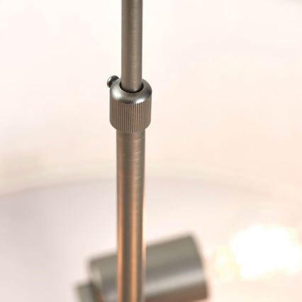 Endon 72635 - Riippukattokruunu HAYFIELD 3xE27/40W/230V mattakromi/harmaa