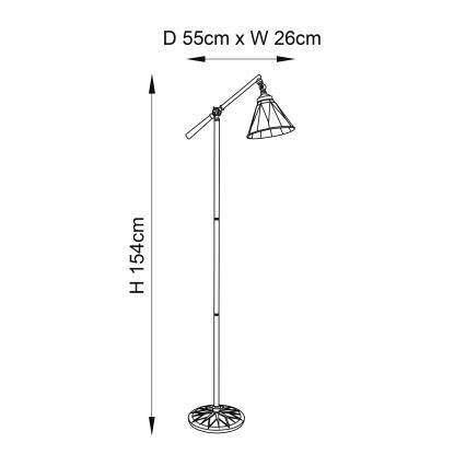 Endon 74355 - Lattiavalaisin DARK STAR 1xE14/40W/230V