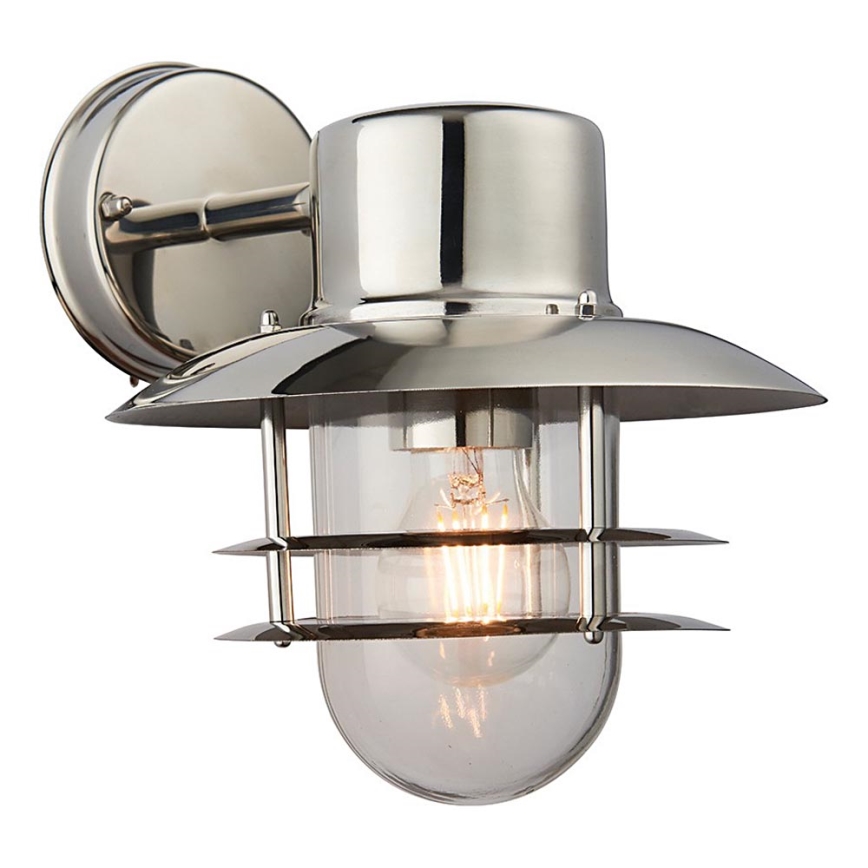 Endon 74703 - Ulkoseinävalaisin JENSON 1xE27/40W/230V IP44 kiillotettu kromi