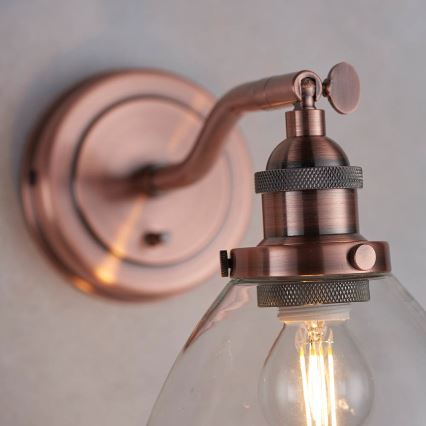 Endon 76334 - HANSEN seinäspotti 1xE14/40W/230V, kuparinvärinen