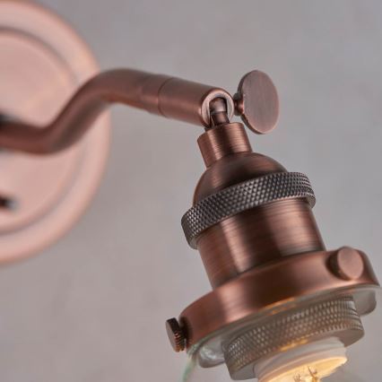 Endon 76334 - HANSEN seinäspotti 1xE14/40W/230V, kuparinvärinen