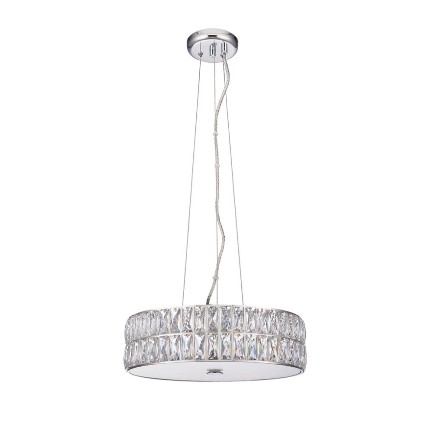Endon 76513 - VERINA LED-riippuvalaisin vaijerilla, 5 x 5 W, 230 V, kiiltävä kromi