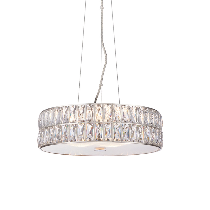 Endon 76513 - VERINA LED-riippuvalaisin vaijerilla, 5 x 5 W, 230 V, kiiltävä kromi