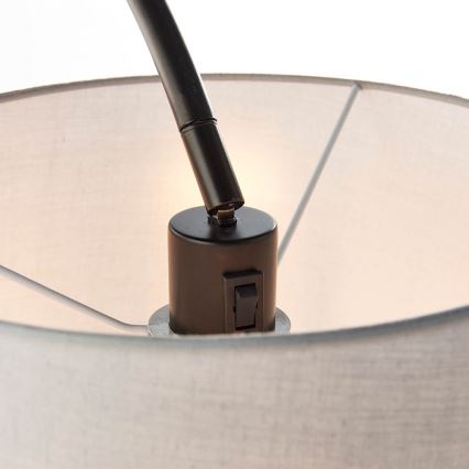 Endon 78163 - Lattiavalaisin CARLSON 1xE27/60W/230V harmaa/musta