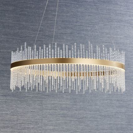 Endon 81908 - LED himmennettävä riippuvalaisin johdolla ADRIEL LED/58W/230V 3000K halkaisija 70 cm kulta/kirkas