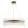 Endon 81908 - Himmennettävä LED-kattokruunu johdossa ADRIEL LED/58W/230V 3000K halkaisija 70 cm kulta/läpinäkyvä