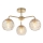 Endon 91968 - Pintakiinnitteinen kattovalaisin DIMPLE 3xE14/25W/230V kultainen/savuinen beige