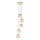 Endon 91972 - riippuvalaisin vaijerilla DIMPLE 5xE14/7W/230V kultainen/savunbeige