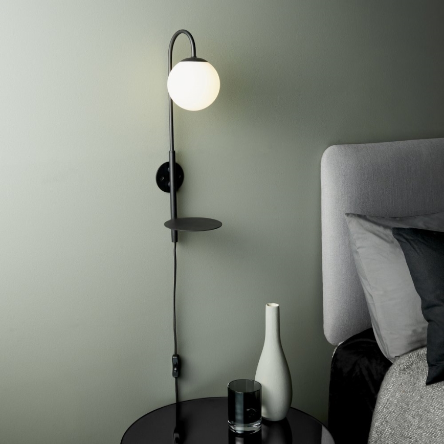 Endon 92726 - Seinävalaisin HALO 1xG9/3W/230V musta