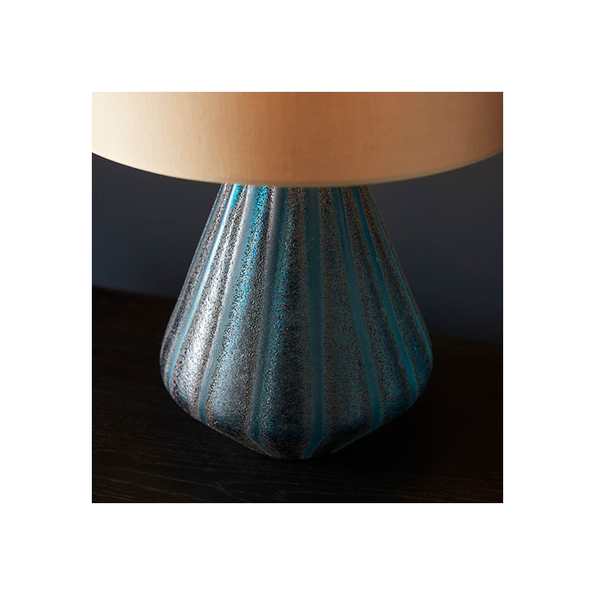 Endon 93059 - Pöytälamppu ALYSSIA 1xE27/10W/230V kultainen/sininen