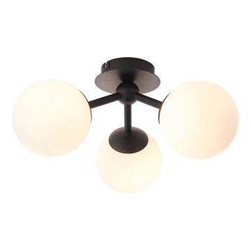 Endon 93489 - Pinta-asennettava kylpyhuonevalaisin FRIO 3xG9/3W/230V IP44 musta