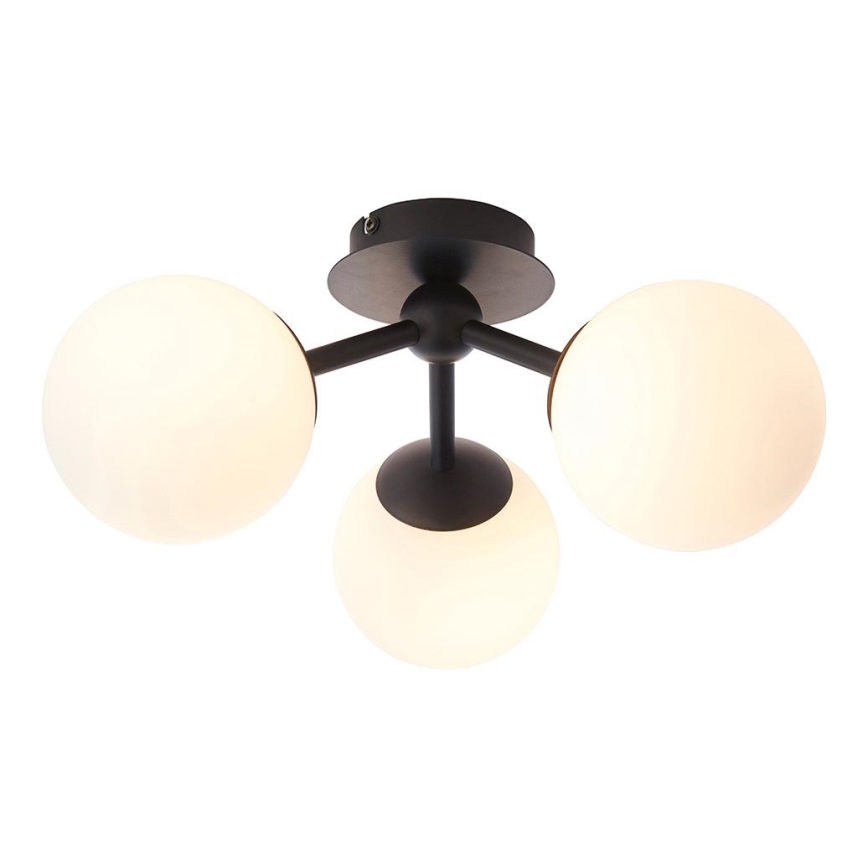 Endon 93489 - Pinta-asennettava kylpyhuonevalaisin FRIO 3xG9/3W/230V IP44 musta