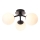 Endon 93489 - Pinta-asennettava kylpyhuonevalaisin FRIO 3xG9/3W/230V IP44 musta