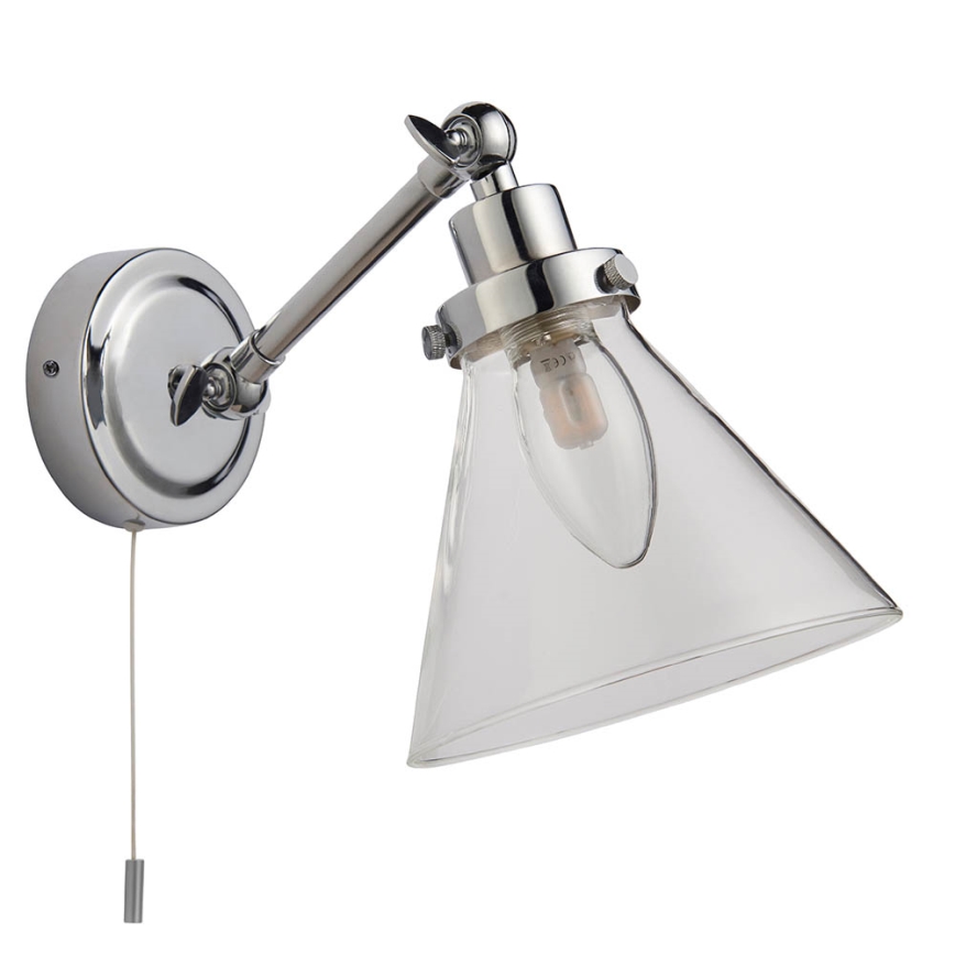 Endon 93853 - helmiäisviimeistelyllä FARADAY 1xG9/3W/230V IP44 kiiltävä kromi