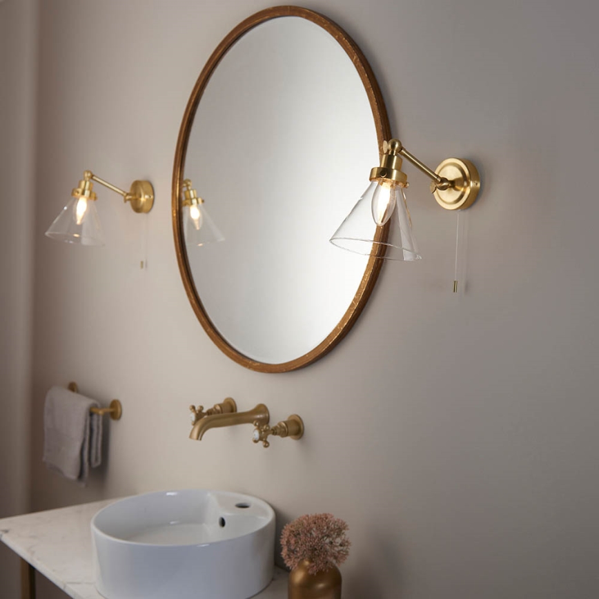 Endon 93854 - helmiäisviimeistelyllä FARADAY 1xG9/3W/230V IP44 kulta