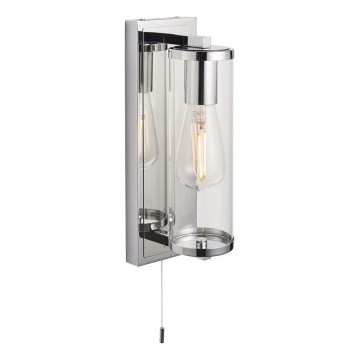 Endon 94074 - Kylpyhuoneen seinävalaisin TAYLOR 1xE27/10W/230V IP44 kiiltävä kromi