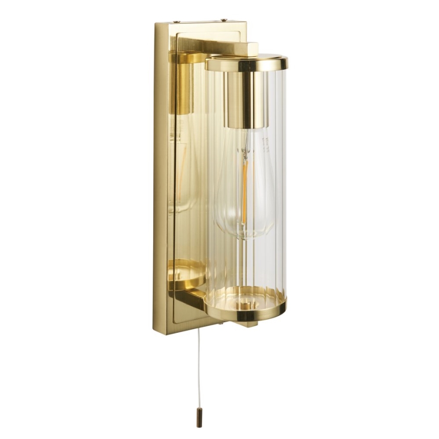 Endon 94075 - Kylpyhuoneen seinävalaisin TAYLOR 1xE27/10W/230V IP44 kulta