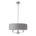 Endon 94394 - Kattokruunu ketjussa HIGHCLERE 3xE14/40W/230V tumma/kiiltävä kromi halkaisija 45 cm