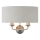 Endon 94403 - Seinävalaisin HIGHCLERE 2xE14/40W/230V harmaa/mattakromi