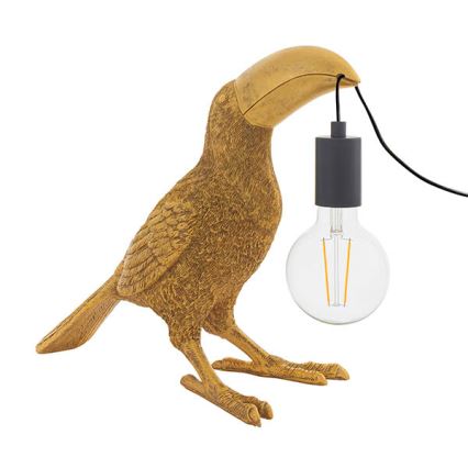Endon 95077 - Pöytävalaisin TOCO TOUCAN 1xE27/10W/230V kulta