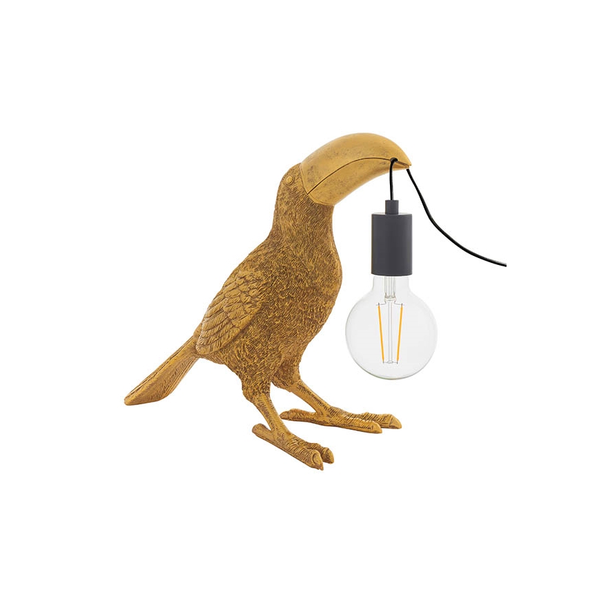 Endon 95077 - Pöytävalaisin TOCO TOUCAN 1xE27/10W/230V kulta