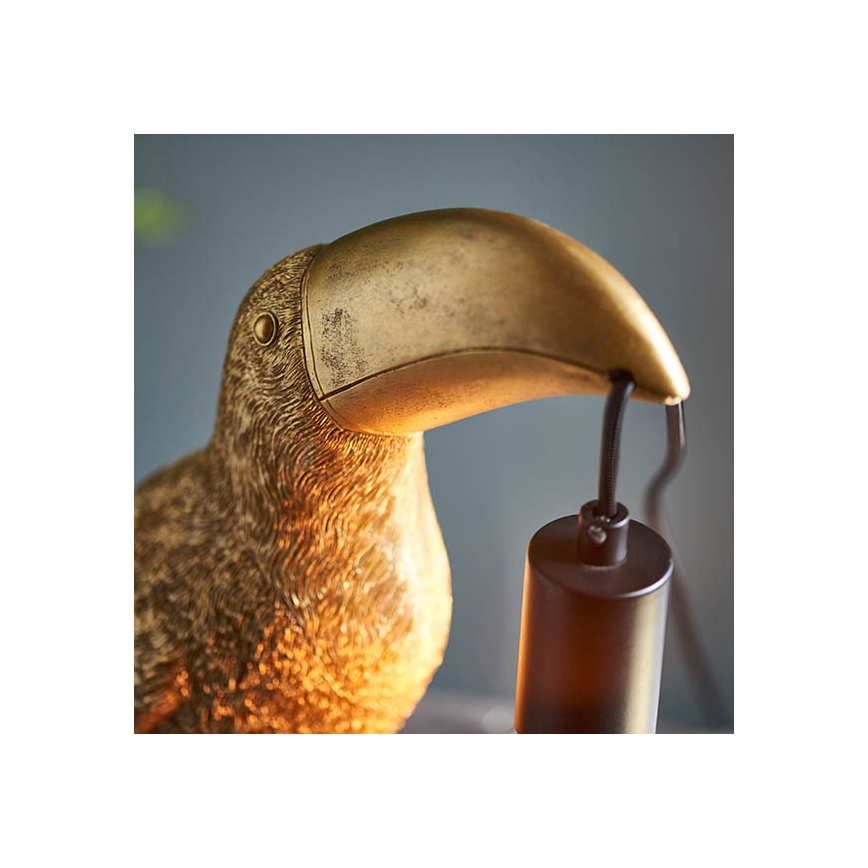 Endon 95077 - Pöytävalaisin TOCO TOUCAN 1xE27/10W/230V kulta