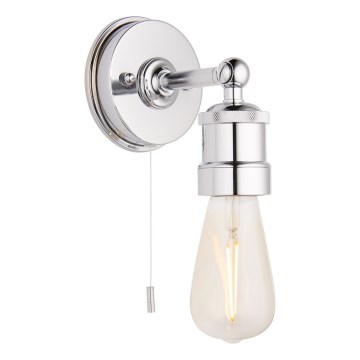 Endon 95505 - Kylpyhuoneen seinävalaisin MILLER 1xE27/6W/230V IP44 kiiltävä kromi