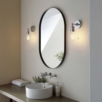 Endon 95505 - Kylpyhuoneen seinävalaisin MILLER 1xE27/6W/230V IP44 kiiltävä kromi