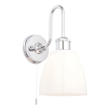 Endon 95506 - Kylpyhuoneen seinävalaisin PIPER 1xE27/10W/230V IP44 kiillotettu kromi