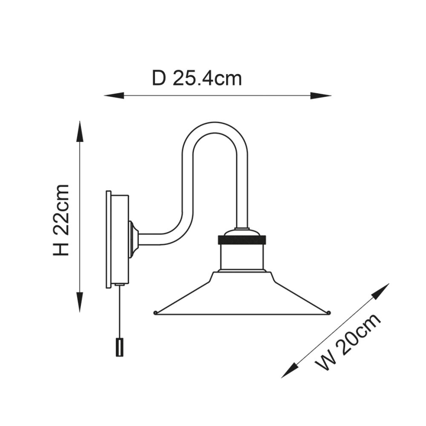 Endon 95508 - MARIS kylpyhuoneen seinävalaisin 1xE27/6W/230V IP44 kiiltävä kromi