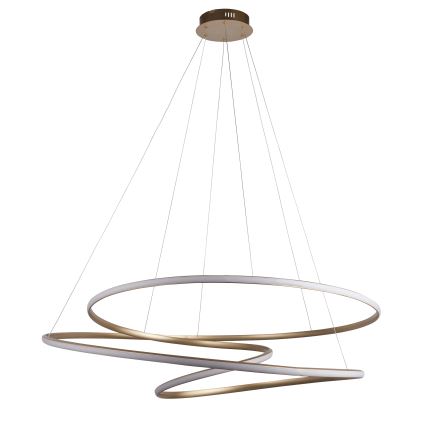 Endon 97645 - Himmennettävä LED-riippuvalaisin vaijerilla TWIRL LED/131W/230V 3000K kultainen