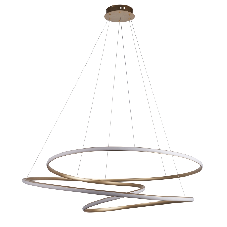 Endon 97645 - Himmennettävä LED-riippuvalaisin vaijerilla TWIRL LED/131W/230V 3000K kultainen