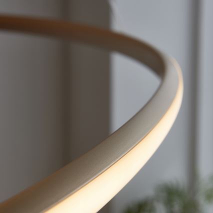 Endon 97645 - Himmennettävä LED-riippuvalaisin vaijerilla TWIRL LED/131W/230V 3000K kultainen