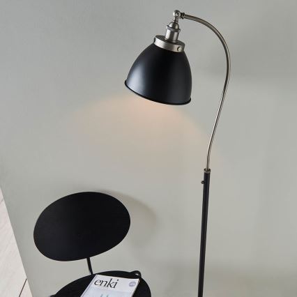 Endon 98753 - Lattiavalaisin FRANKLIN 1xE27/10W/230V mattakromi/antrasiitti