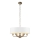 Endon 98933 - Kattokruunu ketjussa HIGHCLERE 6xE14/40W/230V valkoinen/messinki