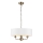 Endon 98934 - Kattokruunu ketjussa HIGHCLERE 3xE14/40W/230V valkoinen/messinki
