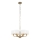 Endon 98936 - Kattokruunu ketjussa HIGHCLERE 6xE14/28W/230V valkoinen/messinki
