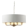Endon 98938 - HIGHCLERE riippuvalaisin ketjulla 8xE14/40W/230V halkaisija 70 cm valkoinen/messinki