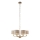 Endon 99151 - Riippuvalaisin ketjulla HIGHCLERE 6xE14/28W/230V harmaa/mattakromi halkaisija 53 cm