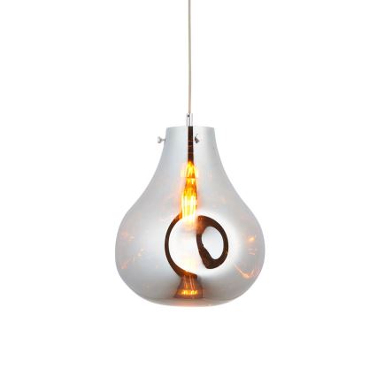 Endon 99788 - EUROPA-riippuvalaisin vaijerilla 1xE27/10W/230V savunmusta