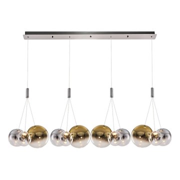 ENNA LED-riippuvalaisin 12xG9/5W/230V 3000K savunharmaa/kulta