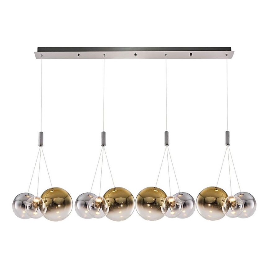 ENNA LED-riippuvalaisin 12xG9/5W/230V 3000K savunharmaa/kulta