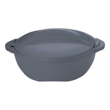 Eristetty ruokasäiliö TORO 2 l harmaa