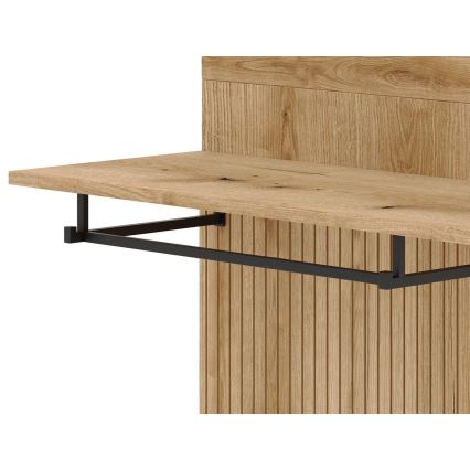 Eteisen seinäyksikkö SVEN peilillä, ruskea/grafiitti