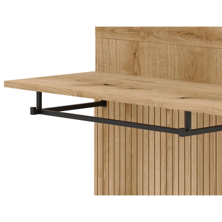 Eteisen seinäyksikkö SVEN peilillä, ruskea/grafiitti