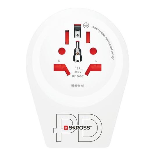 Euroopan matkamuunnin USB C20PD ulkomaalaisille Tšekissä, USB-C 20 W, tyyppi E/F