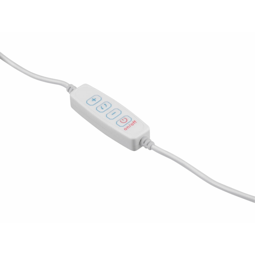 Extol - Himmennettävä LED-pöytävalaisin suurennuslasilla LED/8W/5V 2900/4500/7500K valkoinen