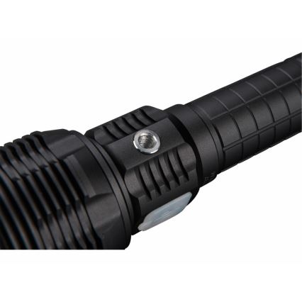 Extol - LED Himmennettävä ladattava taskulamppu virtapankilla LED/60W/10000 mAh 8000 lm IPX4 musta